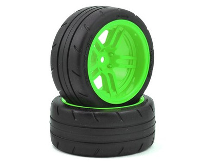 Traxxas 4-Tec 2.0 1.9" Response X-Tra Wide Rear Pre-Mounted Tires w/Split-Spoke (Green) Traxxas 4-Tec 2.0 1.9" Response X-Tra Wide Rear Pre-Mounted Tires w/Split-Spoke (Green)