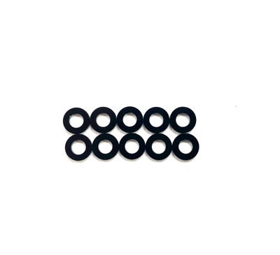 Assault RC Revolver M3x1mm Ball Stud Washer Set (Black) (10)
