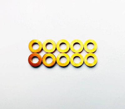 Assault RC Revolver M3x2mm Ball Stud Washer Set (Orange) (10) Assault RC Revolver M3x2mm Ball Stud Washer Set (Orange) (10)