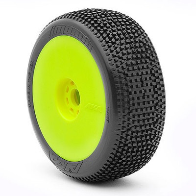 AKA Impact 1/8 Buggy Pre-Mounted Tires (2) (Yellow) (Soft - Long Wear) (AKA14007XRY) AKA Impact 1/8 Buggy Pre-Mounted Tires (2) (Yellow) (Soft - Long Wear) (AKA14007XRY)