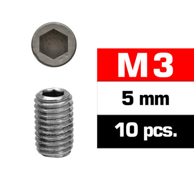 Ultimate Racing M3X5MM Set Screws (10 PCS) Ultimate Racing M3X5MM Set Screws (10 PCS)