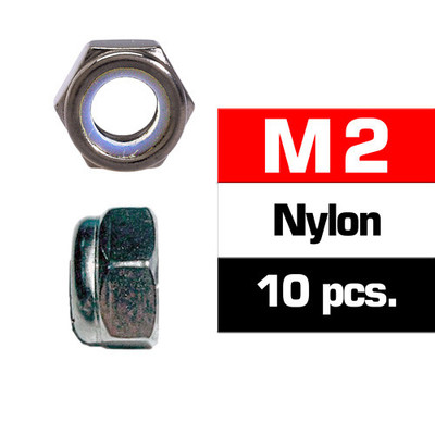 Ultimate Racing M2 Nylon Locknut Set (10 PCS) (UR165200) Ultimate Racing M2 Nylon Locknut Set (10 PCS) (UR165200)