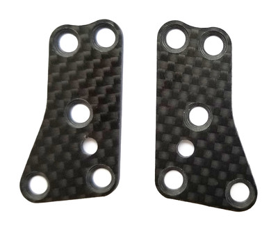 Team Associated RC8 B3.2 Carbon Fiber Front Upper Suspension Arm Inserts (2)