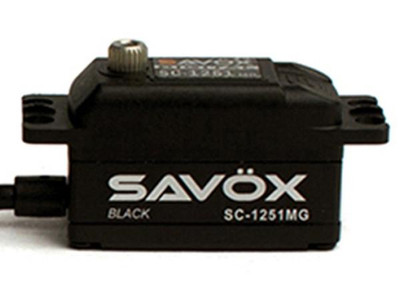 Savox SC-1251MG Black Edition Low Profile Digital "High Speed" Metal Gear Servo (SAVSC1251MG-BE) Savox SC-1251MG Black Edition Low Profile Digital "High Speed" Metal Gear Servo (SAVSC1251MG-BE)