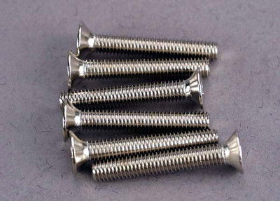 Traxxas 3x20mm Flat Head Phillips Screw (6) (TRA2590) Traxxas 3x20mm Flat Head Phillips Screw (6) (TRA2590)