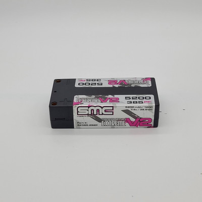 SMC True Spec Extreme Graphene V2 7.4V 5200mAh 120C Shorty 5mm Inboard SMC True Spec Extreme Graphene V2 7.4V 5200mAh 120C Shorty 5mm Inboard