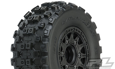 Pro-Line Badlands MX SC Tires w/Raid Wheels (Black) (2) (Slash Front) (M2) w/12mm Hex (PRO10156-10)