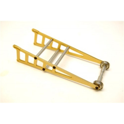 ST Racing Concepts Traxxas Slash Aluminum Adjustable Wheelie Bar Kit (Gold) (ST3678WD)