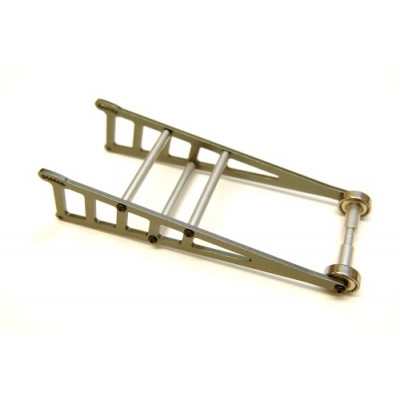 ST Racing Concepts Traxxas Slash Aluminum Adjustable Wheelie Bar Kit (Gun Metal) (ST3678WGM)