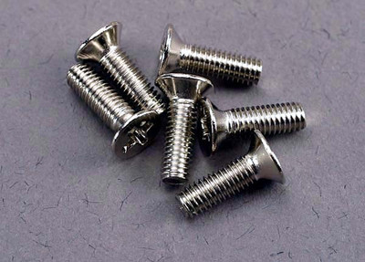Traxxas 3x10mm Flat Head Machine Screw (6) (TRA3177) Traxxas 3x10mm Flat Head Machine Screw (6) (TRA3177)