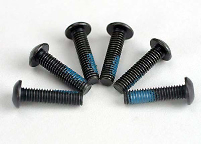 Traxxas 3x12mm Button Head Hex Screws w/Threadlock (6) (TRA5282) Traxxas 3x12mm Button Head Hex Screws w/Threadlock (6) (TRA5282)