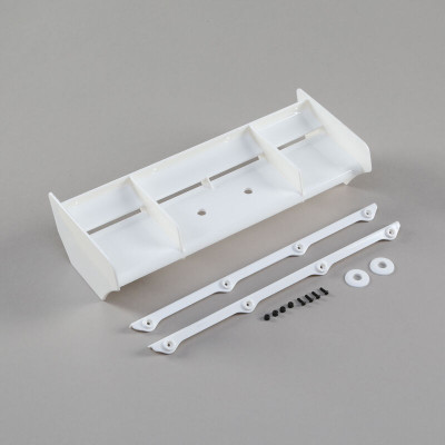 Team Losi Racing Plastic 1/8 Buggy Wing w/Wickerbill (White) (IFMAR Legal) (TLR240011 Team Losi Racing Plastic 1/8 Buggy Wing w/Wickerbill (White) (IFMAR Legal) (TLR240011