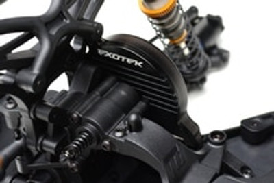 EXOTEK DEX/DESC/DEST210 FINNED 7075 ALUMINUM MOTOR MOUNT EXOTEK DEX/DESC/DEST210 FINNED 7075 ALUMINUM MOTOR MOUNT