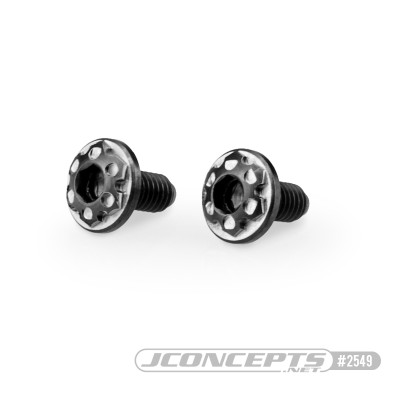 JConcepts Finnisher 3x6mm Titanium Motor Mounting Screws (2pcs) (JCO2549)