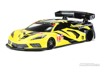 Protoform Chevrolet Corvette C8 Clear Body for GT12 Protoform Chevrolet Corvette C8 Clear Body for GT12