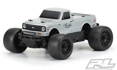 Pro-Line 1972 Chevy C-10 Tough-Color (Stone Gray) Body :Stampede & Granite (PRO3251-14) Pro-Line 1972 Chevy C-10 Tough-Color (Stone Gray) Body :Stampede & Granite (PRO3251-14)