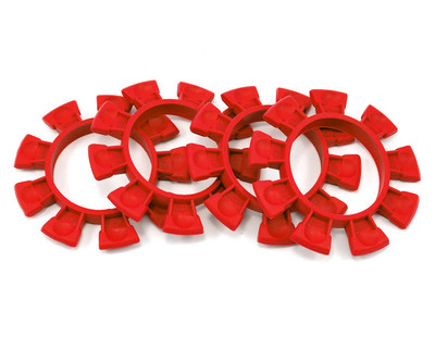 JCONCEPTS 1/8-1/10 Satellite Tire Rubber Bands - Red (JCO2212-7)