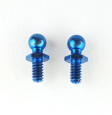 Custom Works Blue Titanium Short Hex Ball Stud (CSW8521) Custom Works Blue Titanium Short Hex Ball Stud (CSW8521)