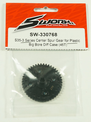 SWORKz Center Spur Gear for Plastic Big Bore Diff Case (46T) SWORKz Center Spur Gear for Plastic Big Bore Diff Case (46T)