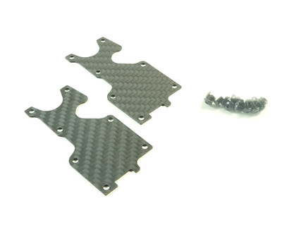 SWORKz Pro Composite Carbon Rear Lower Arm Cover 1mm (2) SWORKz Pro Composite Carbon Rear Lower Arm Cover 1mm (2)