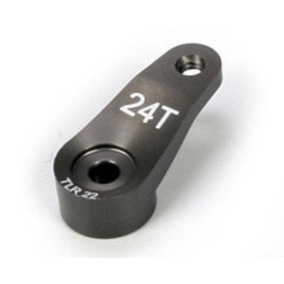 TLR Servo Horn, 24T, Aluminum: 22