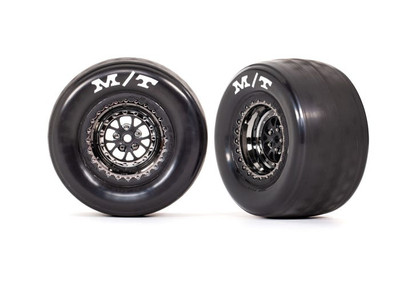 Traxxas T&W Weld Black Chrome Rear Drag Tire Traxxas T&W Weld Black Chrome Rear Drag Tire