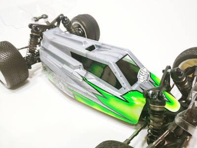 Leadfinger Racing A2 Tactic body (clear) w/ 2 wing set for TLR 22 5.0 Leadfinger Racing A2 Tactic body (clear) w/ 2 wing set for TLR 22 5.0