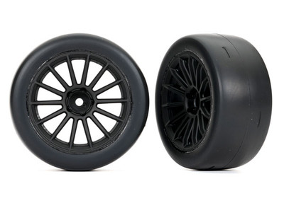 Tires and wheels, assembled, glued (multi-spoke black wheels, 2.0" ultra-wide slick tires foam inserts) (rear) (2)
Tires and wheels, assembled, glued (multi-spoke black wheels, 2.0" ultra-wide slick tires foam inserts) (rear) (2)