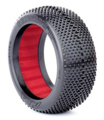 AKA Gridiron II 1/8 Buggy Tires (2) (Super Soft) (W/Red Inserts)