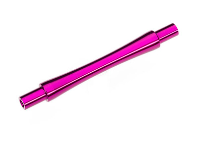 Axle, wheelie bar, 6061-T6 aluminum (pink-anodized) (1)/ 3x12 BCS (with threadlock) (2)
