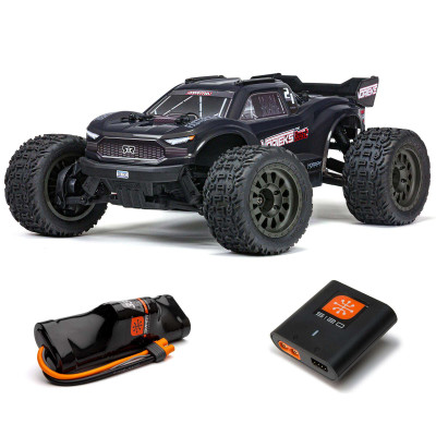 ARRMA 1/10 VORTEKS 4X2 BOOST MEGA 550 Brushed Stadium Truck RTR with Battery & Charger, Gunmetal ARRMA 1/10 VORTEKS 4X2 BOOST MEGA 550 Brushed Stadium Truck RTR with Battery & Charger, Gunmetal