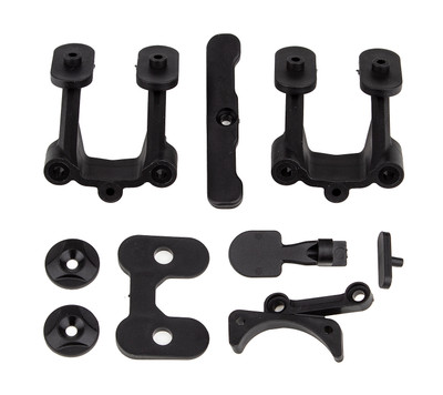 Team Associated RC10B74.2 Rear Body, Wing & Fan Mounts w/Rear Bumper