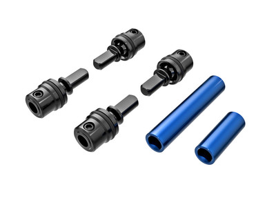 Traxxas Driveshafts, Front and Rear (steel) 6061-T6 Aluminum (blue-anodized) (front & rear) Traxxas Driveshafts, Front and Rear (steel) 6061-T6 Aluminum (blue-anodized) (front & rear)