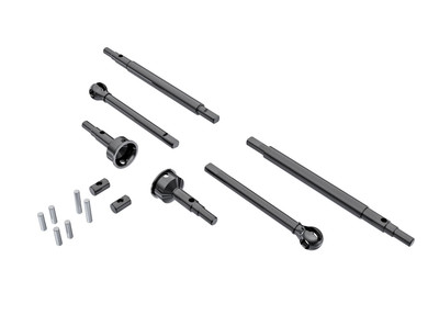 Traxxas Axle Shafts, front (2), rear (2)/ Stub Axles, front (2) (hardened steel) Traxxas Axle Shafts, front (2), rear (2)/ Stub Axles, front (2) (hardened steel)