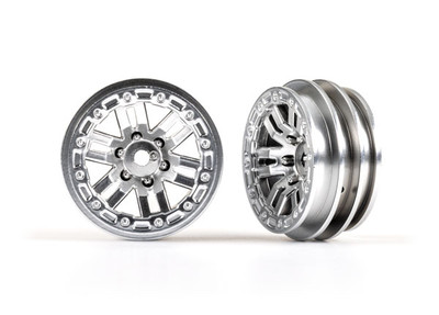 Traxxas Wheels, 1.0" (Satin Chrome) Traxxas Wheels, 1.0" (Satin Chrome)