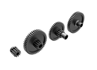 Gear set, transmission, low range (crawl) (40.3:1 reduction ratio)/ pinion gear, 11-tooth
Gear set, transmission, low range (crawl) (40.3:1 reduction ratio)/ pinion gear, 11-tooth
