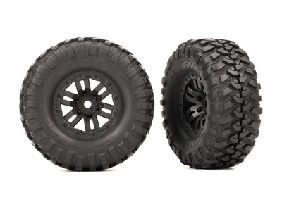 Tires & wheels, assembled (black 1.0" wheels, Canyon Trail 2.2x1.0" tires) (2)
Tires & wheels, assembled (black 1.0" wheels, Canyon Trail 2.2x1.0" tires) (2)