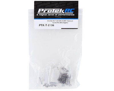 ProTek RC TLR 22X-4 "Grade 5" Titanium Screw Kit (82) (Upper) (PTK-T-2136)