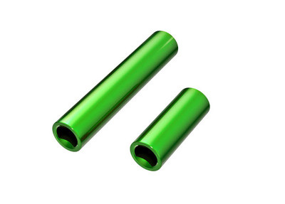 Traxxas Driveshafts, center, female, 6061-T6 aluminum (green-anodized) (front & rear)