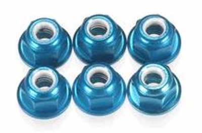 TEAM ASSOCIATED M4 Aluminum Flange Locknut (6) (ASC31551) TEAM ASSOCIATED M4 Aluminum Flange Locknut (6) (ASC31551)