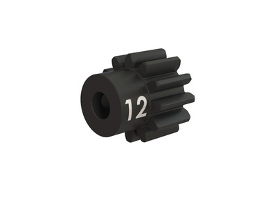 Gear, 12-T pinion (32-p), heavy duty (machined, hardened steel) (fits 3mm shaft)/ set screw
Gear, 12-T pinion (32-p), heavy duty (machined, hardened steel) (fits 3mm shaft)/ set screw