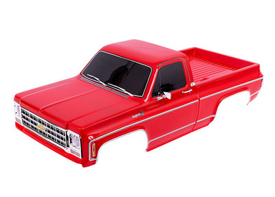Body, Chevrolet K10 Truck (1979), complete, red (painted, decals applied) (includes grille, side mirrors, door handles, windshield wipers, & clipless mounting) (requires #9288 inner fenders)
Body, Chevrolet K10 Truck (1979), complete, red (painted, decals applied) (includes grille, side mirrors, door handles, windshield wipers, & clipless mounting) (requires #9288 inner fenders)