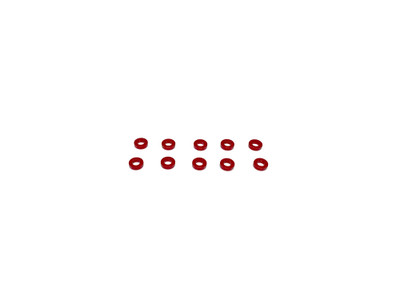 SWORKz Aluminum Washer 3X6X1.5mm (Red)(10PC) SWORKz Aluminum Washer 3X6X1.5mm (Red)(10PC)