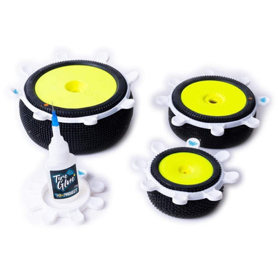 RC-Project 1/8 & 1/10 Tire Gluing Rubber Bands (White) 