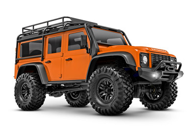Traxxas TRX-4M 1/18-Scale 4WD Electric Scale and Trail Crawler with Land Rover Defender Body (Orange) Traxxas TRX-4M 1/18-Scale 4WD Electric Scale and Trail Crawler with Land Rover Defender Body (Orange)