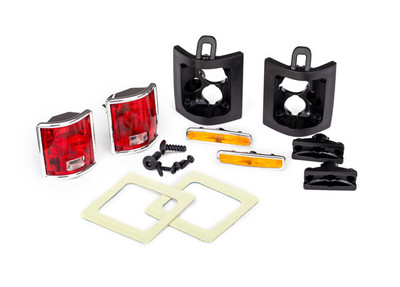 Tail lights, left & right (assembled)/ tail light retainers, left & right/ side marker lights (assembled) (2)/ side marker retainers (2)/ mounting tape (2)/ 1.6x5 BCS (self-tapping) (4)/ 2.6x8 BCS (2) (fits #8130 or 9212 series bodies)
