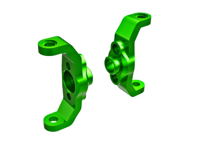 Caster blocks, 6061-T6 aluminum (green-anodized) (left & right)
Caster blocks, 6061-T6 aluminum (green-anodized) (left & right)