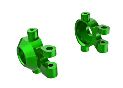 Steering blocks, 6061-T6 aluminum (green-anodized) (left & right)/ 2.5x12mm BCS (with threadlock) (2)/ 2x6mm SS (with threadlock) (4)
Steering blocks, 6061-T6 aluminum (green-anodized) (left & right)/ 2.5x12mm BCS (with threadlock) (2)/ 2x6mm SS (with threadlock) (4)