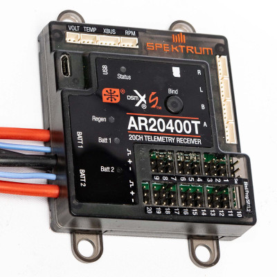Spektrum RC AR20400T 20 Channel PowerSafe Telemetry Receiver Spektrum RC AR20400T 20 Channel PowerSafe Telemetry Receiver