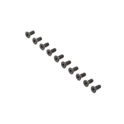 Losi Flat Head Screws M4 x 10mm (10) (Steel-Black Oxide) Losi Flat Head Screws M4 x 10mm (10) (Steel-Black Oxide)